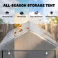 4' x 6' Bike Storage Shed with Roll-Up Door
