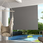 Patio Door Blinds, Outdoor Roller Shades, Cordless Roll Up Shade for Porch Gazebo, Light Grey