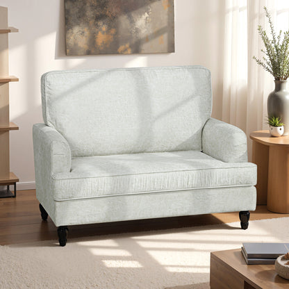 Leathaire Accent Armchair with Turned Legs