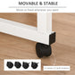 Mobile Standing Desk with Adjustable Height, 23.5 inch Stand Up Desk with Wheels, Natural Wood