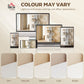 5-Tier Bookshelf, S Shaped Geometric Bookcase with 15 Compartments, White Wood Grain