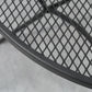 35" Round Patio Dining Table Steel Outside Table with Mesh Tabletop for Garden Backyard Poolside, Black