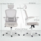 Ergonomic Office Chair, Mesh Desk Chair with Adjustable Headrest, Lumbar Support and Height, Flip-Up Armrests, Grey