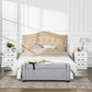 Modern Nightstand Set of 2, Bedside Tables with 3 High Gloss Drawers for Bedroom, White