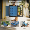 Padded Folding Recliner with Cupholder & Adjustable Backrest