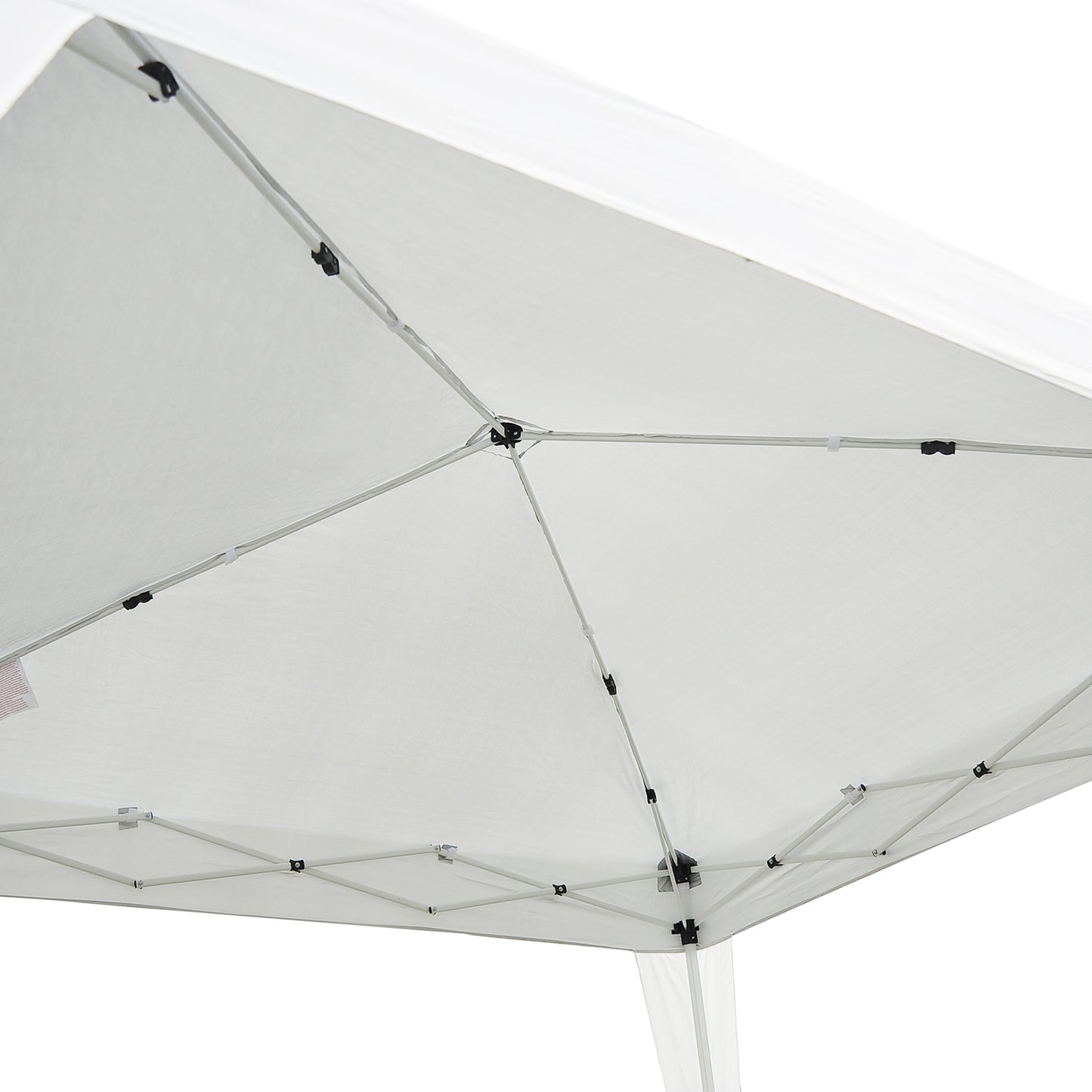 10' x 10' Arbor Barnum Folding Pop-up Garden Gazebo with Transport Bag-White