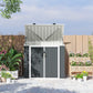 5ft x 3ft Outdoor Storage Shed, Garbage Bin Shed Organizer with Lockable Double Doors and Openable Lid