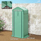 Mini Greenhouse with Screen Roof, Portable Small Greenhouse with Roll-Up Zipper Door