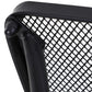 Square Outdoor Side Table, Metal Outdoor Patio Table, Garden Coffee Side Bistro Tables with Mesh Grid Top for Balcony, Porch, Backyard, 17.7" x 17.7" x 19.7", Black