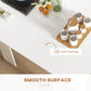 23.6"-70.9" Extendable Dining Table for 6-8 People, Space-Saving Rectangular Kitchen Table for Small Spaces, Dining Room, Kitchen, Living Room, White