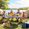 4ft Grey Plastic Folding Picnic Table