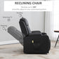 Power Lift Recliner Chair for Elderly, PU Leather Electric Recliner Chair with Footrest, Remote Control, Side Pockets and Cup Holders for Living Room, Black