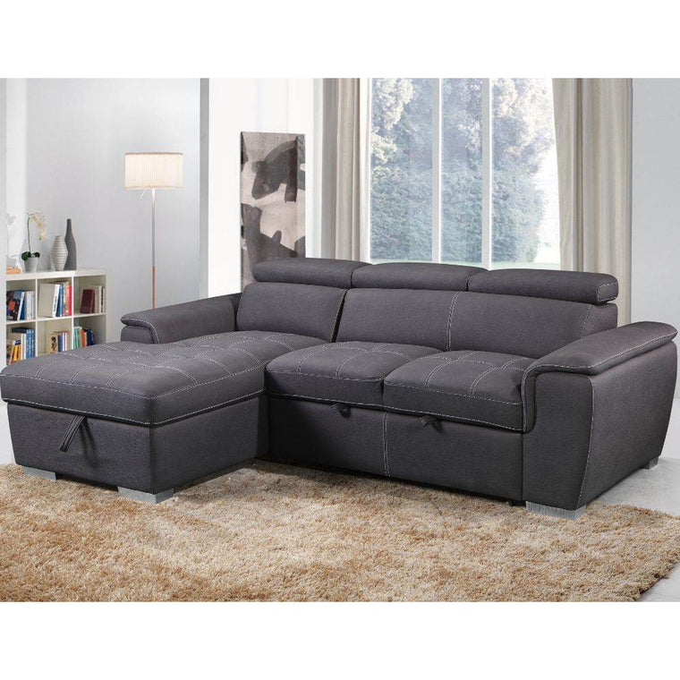 Jordan Sleeper Sectional with Storage Chaise - Forward Furniture