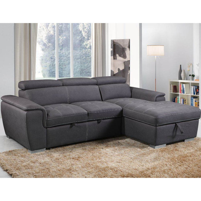 Jordan Sleeper Sectional with Storage Chaise - Forward Furniture
