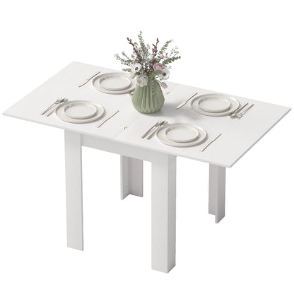 55" Extendable Dining Table for 4-6 - White