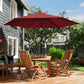9' Patio Umbrella with 6 Ribs & UV Protection