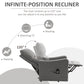 Electric Power Lift Recliner Chair with Remote Control and Side Pocket for Living Room, Grey