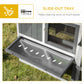 69"L Wooden Rabbit Hutch Pet Playpen Bunny House Enclosure with Run Box, Slide-out Tray, Ramp, White