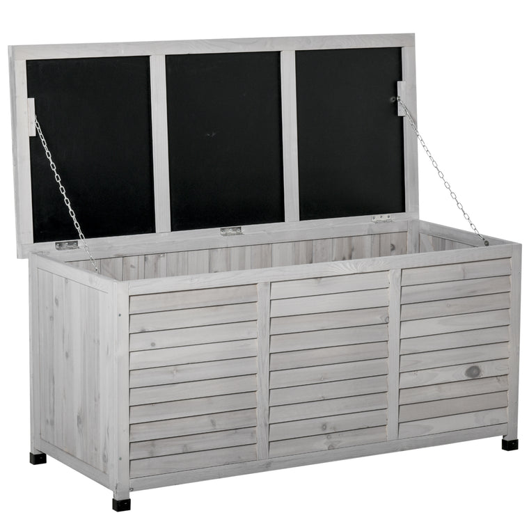 75 Gallon Wood Storage Bench with Aerating Gap
