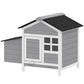 Wooden Chicken Coop with Nesting Box, Pull-out Metal Tray, for 1-2 Chickens, 36" x 25" x 27"