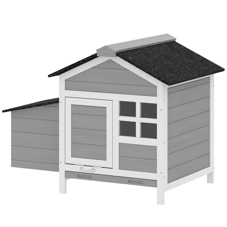 36" x 25" x 27" Wooden Chicken Coop with Nesting Box