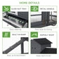 82" Chicken Coop Wooden Hen House Rabbit Hutch Poultry Cage Pen Outdoor Backyard with Nesting Box and Run, Grey
