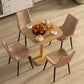 Dining Table for 4 People - Modern Kitchen Table with Wood-Effect Top, 27.6" x 27.6", Natural Wood