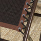 Outdoor Zero Gravity Chair, Folding PE Rarran Reclining Patio Lounge Chair with Recline Back, Headrest, Footrest, for Poolside, Garden, Brown