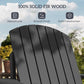 Classic Adirondack Chair, Muskoka Chairs, Garden Deck Chair with Cup Holder for Patio, Indoor, Backyard, Dark Grey
