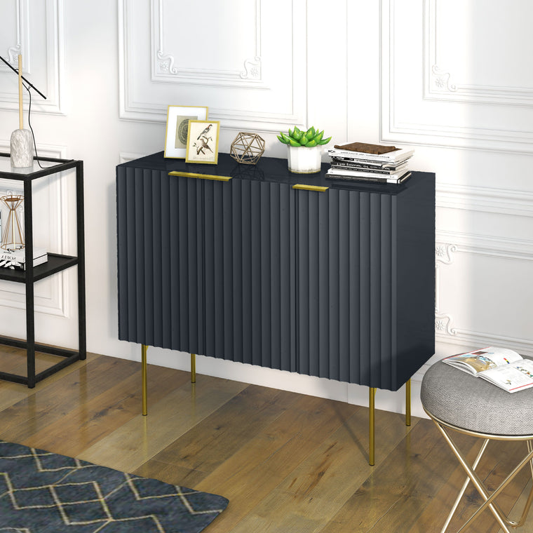 Sideboard Buffet Cabinet with Gold Legs
