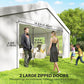 20' x 40' Party Tent, Outdoor Canopy Tent with 12 Removable Window Sidewalls for Parties, Wedding, Events, BBQ