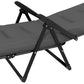 Folding Outdoor Lounge Chair with Cushion, Adjustable Backrest, Reclining Patio Garden Chair with Footrest, Wine Red