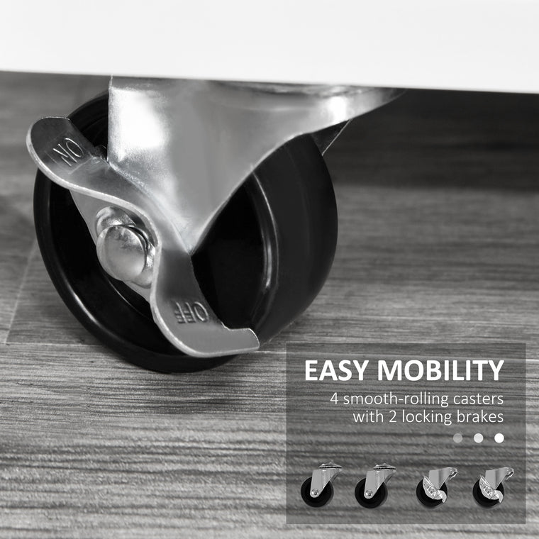Lateral Mobile Filing Cabinet with Lock