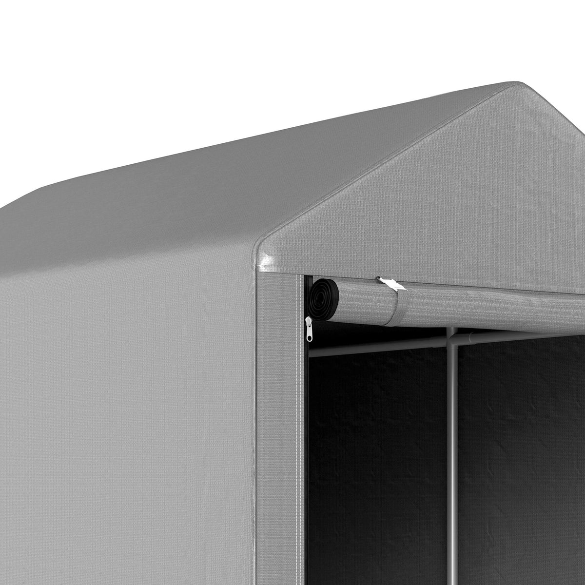 4' x 6' Bike Storage Shed with Roll-Up Door