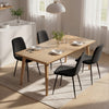 Dining Chairs Set of 4, Upholstered Dining Room Chairs with Steel Legs, Modern Kitchen Chair for Dining Room, Black