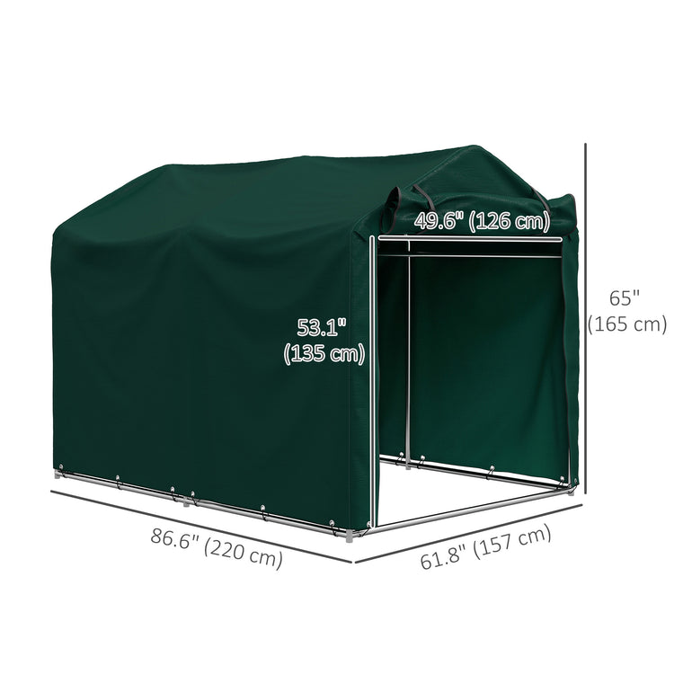 Bike Tent with Roll-Up Door
