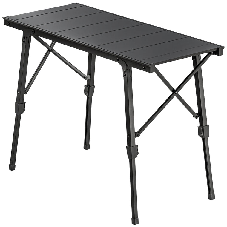 Folding Picnic Table with Removable Plates & Non-Slip Feet