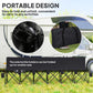 6 Seat Folding Camping Chair with Cup Holder and Carrying Case for Camping, Picnic, Sports Events, Blue