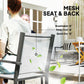 5 Piece Outdoor Dining Set with Round Table and 4 Stackable Chairs, for Backyard, Lawn, Deck, Balcony, Pool Side