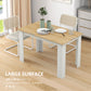 47" Kitchen Table for 4-6 People, Dining Table with Wood Effect for Dining Room, Oak