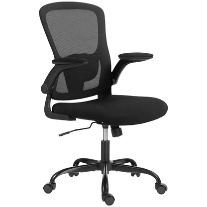 Ergonomic Mesh Office Chair with 4D Lumbar Support - Black