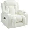 Swivel Massage Recliner Rocker with Cup Holders