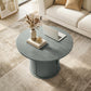 Round Coffee Table, 31.5" Center Table, Cement Grey