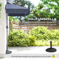 7.5ft Half Umbrella Semi Patio Parasol with Crank Handle, Top Vent for Garden, Balcony- NO BASE INCLUDED, Dark Blue