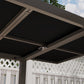 63"-94.5" Extendable Patio Dining Table for 6-8 Person, Outdoor Dining Table with Aluminium Edging, Steel Frame, Grey