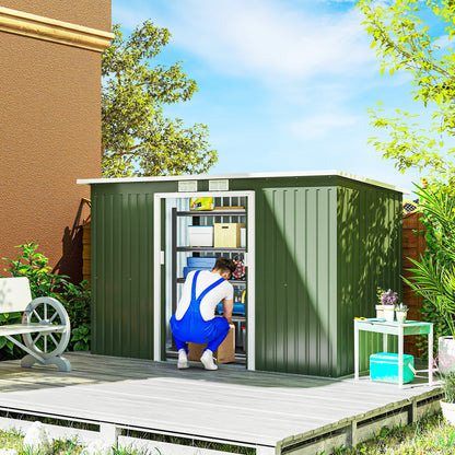 9' x 4' Storage Shed with Foundation Kit and Ventilation
