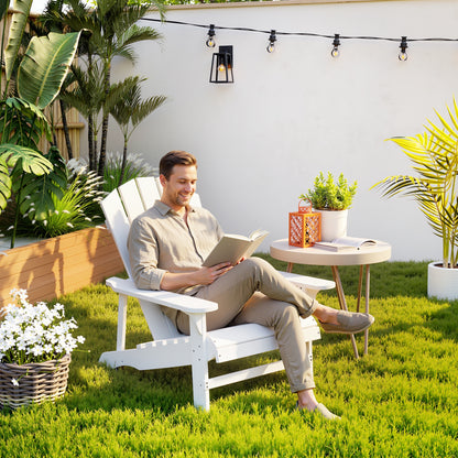 Wood Adirondack Chair with Slatted Design