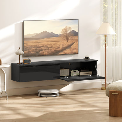 Wall Mounted Floating TV Stand with Storage