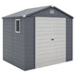 8' x 6' Plastic Garden Storage Shed with Latch Door
