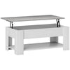 Lift-Top Coffee Table with Hidden Storage - White